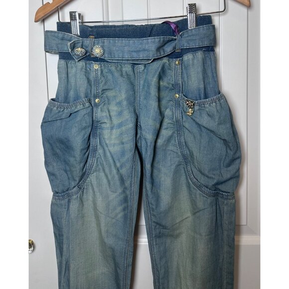 Fracomina Jumper Jeans Pants Size 26/40 NWT, Italian designer - Picture 3 of 12